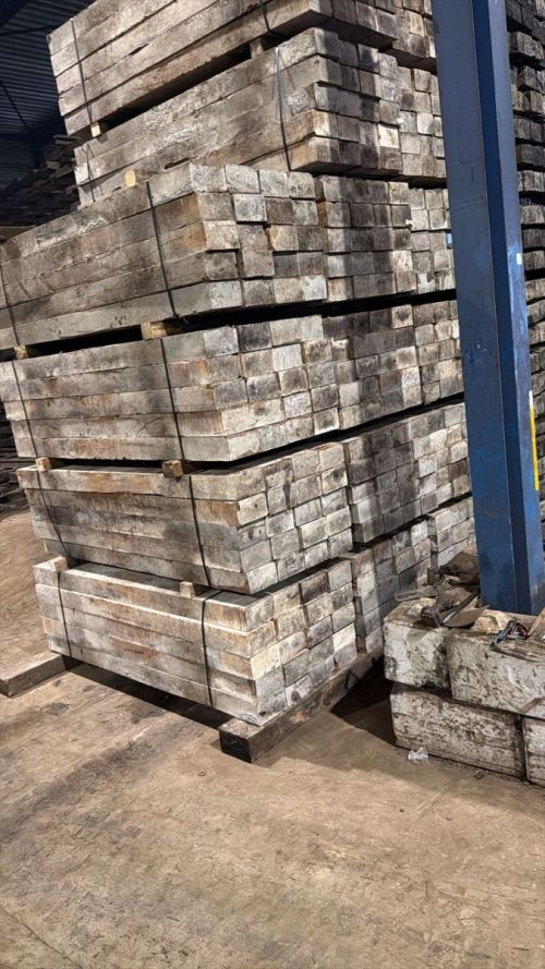 Azobé Spoorbiels (gebruikt)